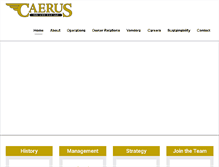 Tablet Screenshot of caerusoilandgas.com